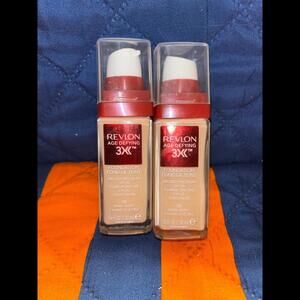 2x Revlon age defying foundation 10 bare buff